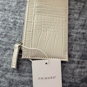 Primark Ivory Croc-Pattern Card Holder